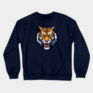 Bengal Tiger, Royal Tiger, Face, Head, Zoo Crewneck Sweatshirt